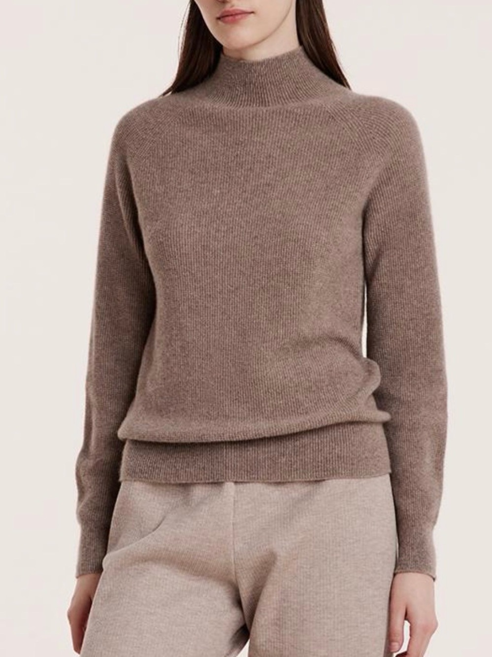 Goelia Mock Neck Cashmere Sweater